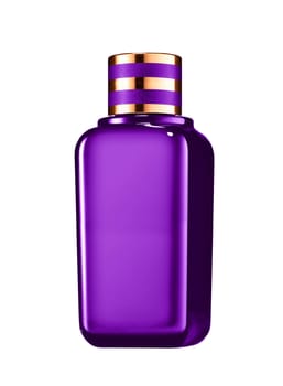 purple parfume isolated