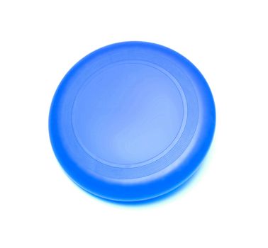 blue plate on white background