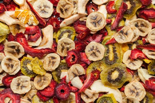Different varieties mix of dried fruits