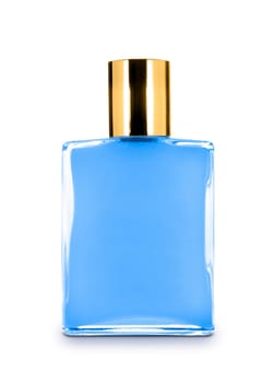 men's perfume in beautiful bottle isolated on white