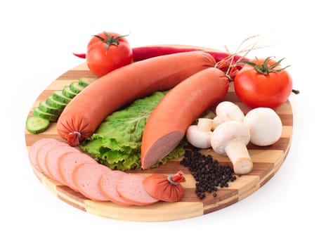 sausages with vegetables