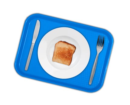 plate and toast