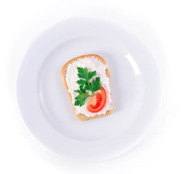 toast with tomato