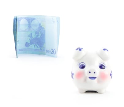 euro with piggy bank