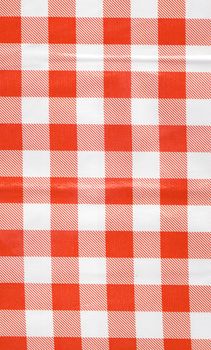 fabric in a red and white cell