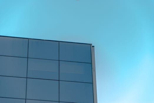 Window building in blue sky