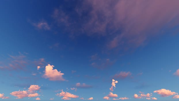 Cloudy blue sky abstract background, blue sky background with tiny clouds, 3d rendering

