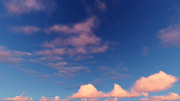 Cloudy blue sky abstract background, blue sky background with tiny clouds, 3d rendering

