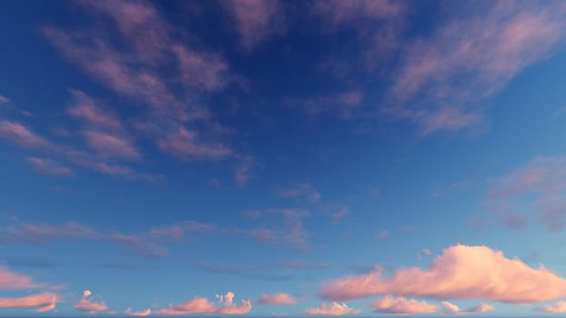 Cloudy blue sky abstract background, blue sky background with tiny clouds, 3d rendering

