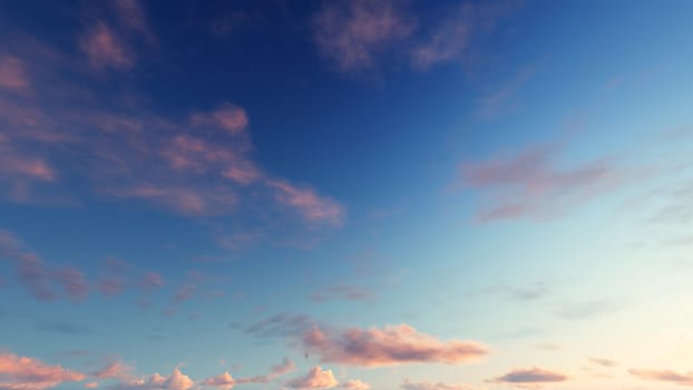 Cloudy blue sky abstract background, blue sky background with tiny clouds, 3d rendering

