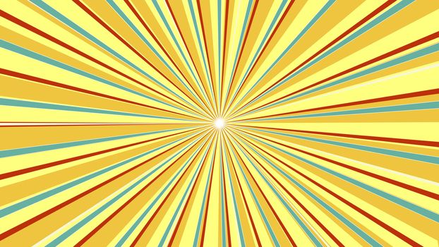 Illustration of circular light scattered behind