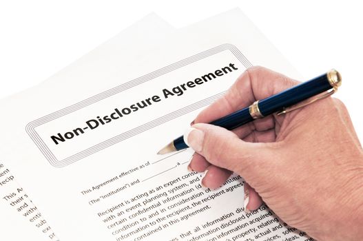 Confidentiality agreement for protection of company secrets.