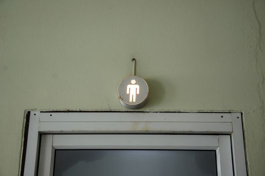 Men's room symbol
