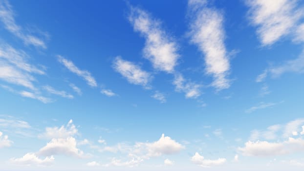 Cloudy blue sky abstract background, blue sky background with tiny clouds, 3d rendering

