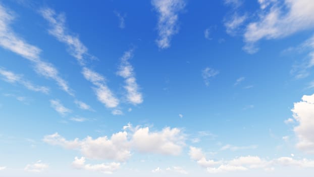 Cloudy blue sky abstract background, blue sky background with tiny clouds, 3d rendering

