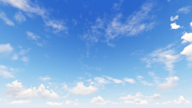 Cloudy blue sky abstract background, blue sky background with tiny clouds, 3d rendering

