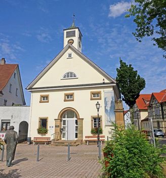 Brackenheim, Germany - August 11, 2016: Theodor-Heuss-Museum, it hosts an exhibition on the life and work of the first Federal President Theodor Heuss, who was born on 31 January 1884 in Brackenheim.