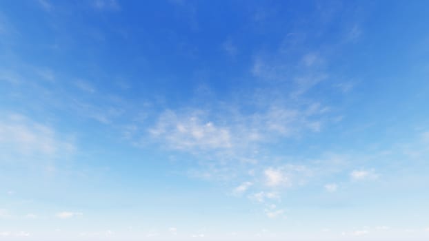 Cloudy blue sky abstract background, blue sky background with tiny clouds, 3d rendering

