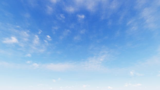 Cloudy blue sky abstract background, blue sky background with tiny clouds, 3d rendering

