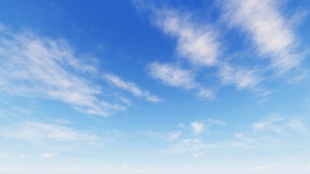 Cloudy blue sky abstract background, blue sky background with tiny clouds, 3d rendering

