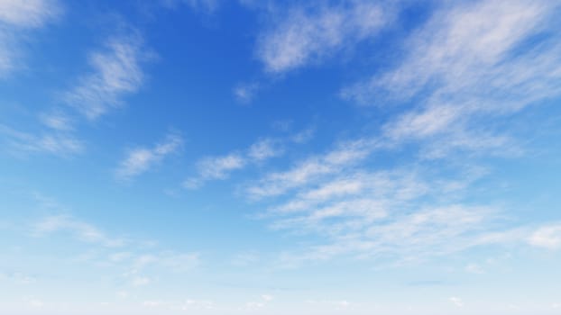 Cloudy blue sky abstract background, blue sky background with tiny clouds, 3d rendering

