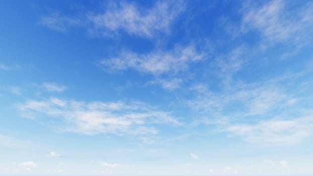 Cloudy blue sky abstract background, blue sky background with tiny clouds, 3d rendering

