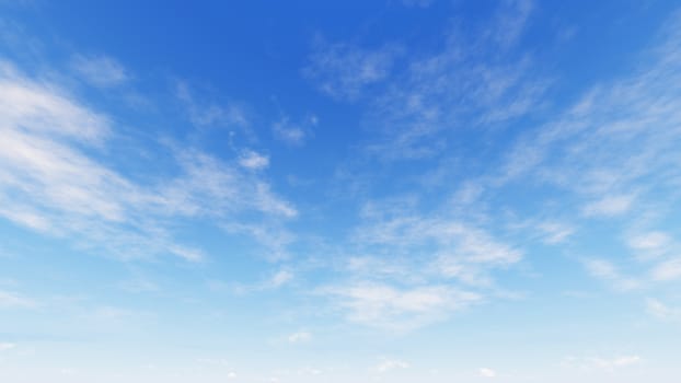 Cloudy blue sky abstract background, blue sky background with tiny clouds, 3d rendering

