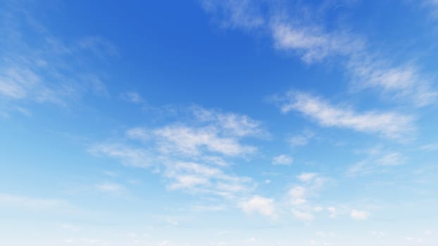 Cloudy blue sky abstract background, blue sky background with tiny clouds, 3d rendering

