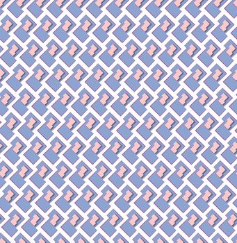 abstract background or textile geometric pattern blue and pink color