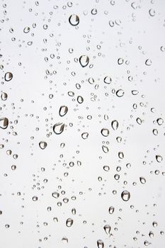 Drops of rain on the window (glass). Shallow DOF.