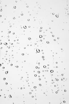 Water drops on the window. Abstract background. Shallow DOF.