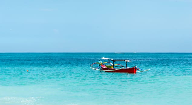 Traditional indonesian fishing boat