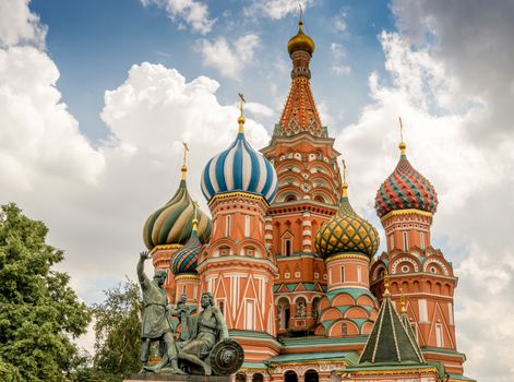 St basil's Cathedral in Moscow.  Close to the Red Square and the Kremlin.