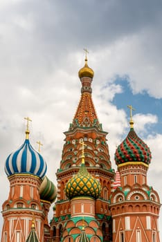 St basil's Cathedral in Moscow.  Close to the Red Square and the Kremlin.