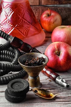Turkish large smoking hookah tobacco with apple flavor