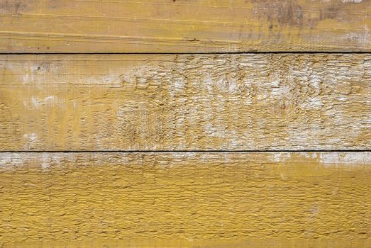 texture of wooden surface with remnants of old paint that has dried and cracked under the influence of weather