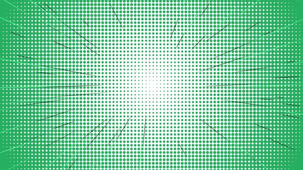 Comic speed radial on blue dotted background