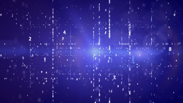 Internet connection concept. Digital background with digits.