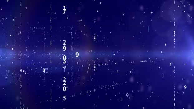 Modern technology background with binary code.