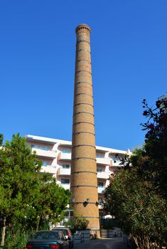 Rethymno city Greece industrial tower landmark architecture