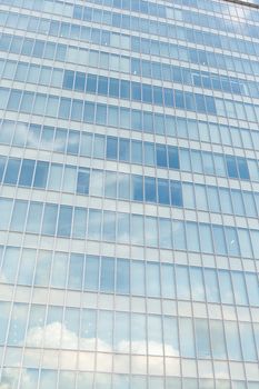 Glass windows of modern office building