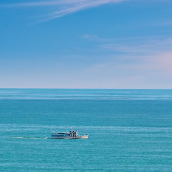 Empty Pleasure Boat in the Black Sea