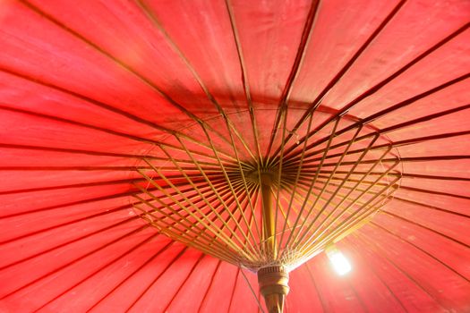 A Thai umbrella handmade beautifu color