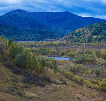 Altay mountains in beauty day, Siberia, Russia