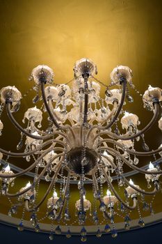luxury chandelier on the ceiling