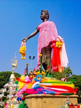 Monument Chamadevi Queen in Lamphun