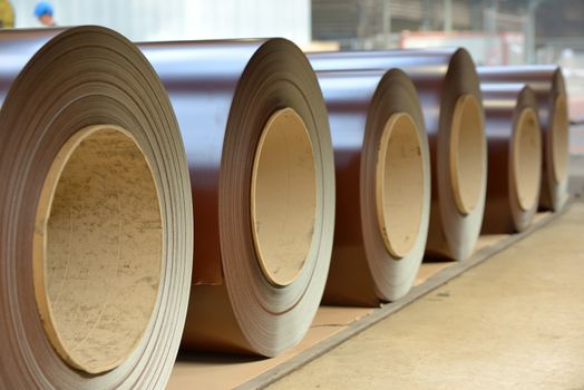 Prepainted Galvanized coils in warehouse