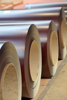 Prepainted Galvanized coils in warehouse