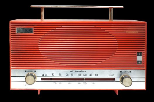 Retro radio receiver of the last century