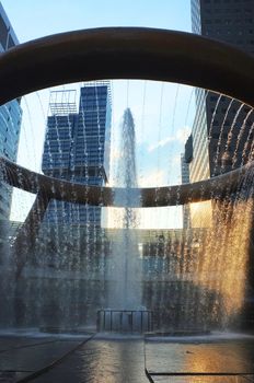 Fountain of Wealth in duck at Singapore